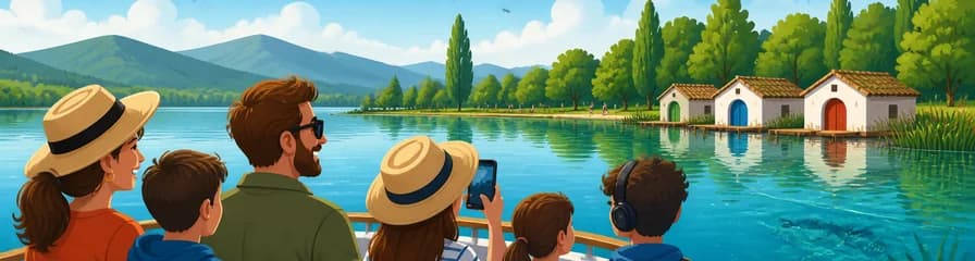 Excursión en barco por el lago de Banyoles en Girona