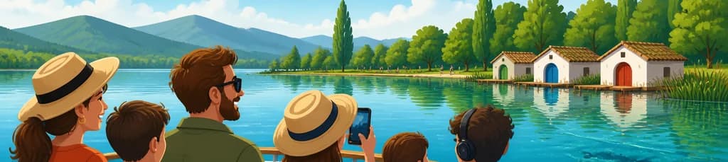 Excursión en barco por el lago de Banyoles en Girona