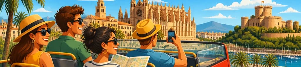 Recorrido en autobús turístico por Mallorca con entradas a atracciones incluidas