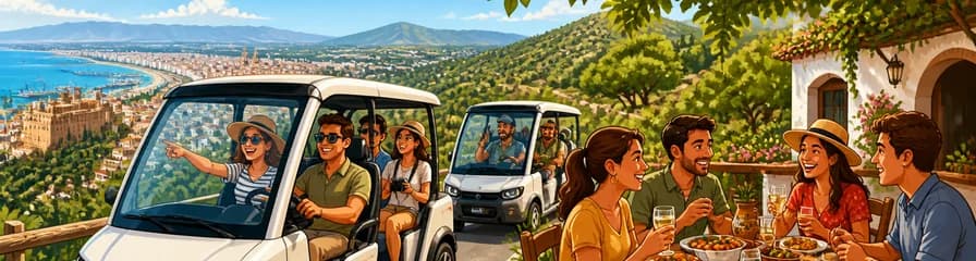 Tour guiado en coche eléctrico por el Parque Natural Montes de Málaga con almuerzo incluido