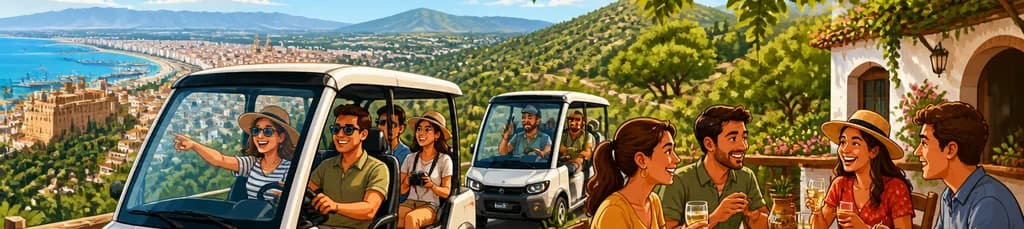 Tour guiado en coche eléctrico por el Parque Natural Montes de Málaga con almuerzo incluido