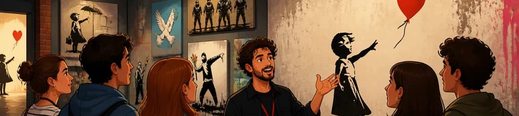Recorrido guiado por el Banksy Museum de Barcelona