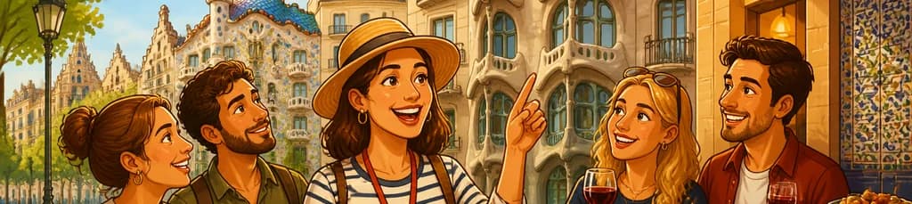Tour guiado a pie por Barcelona en grupo reducido con tapas y bebida
