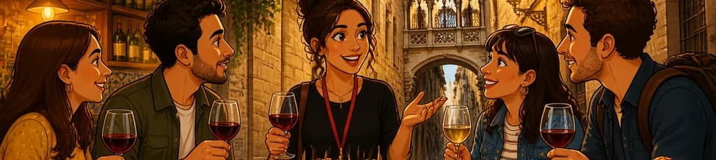 Tour guiado de tapas y vinos en grupo reducido por Barcelona