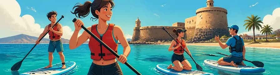 Vive la experiencia de Stand-up Paddle en Castillo Caleta de Fuste