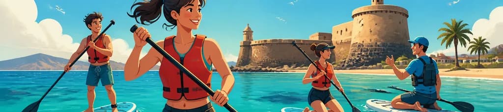 Vive la experiencia de Stand-up Paddle en Castillo Caleta de Fuste