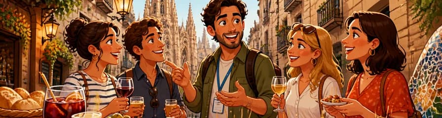 Tour guiado a pie por Barcelona con degustación de tapas y bebidas