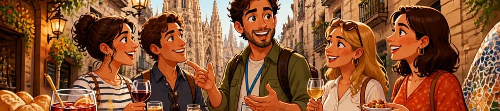 Tour guiado a pie por Barcelona con degustación de tapas y bebidas