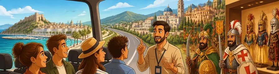 Travesía costera desde Alicante hasta Alcoy, incluyendo el transporte