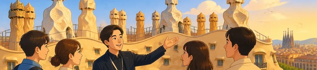 Acceso anticipado y visita guiada en japonés a Casa Milà - La Pedrera