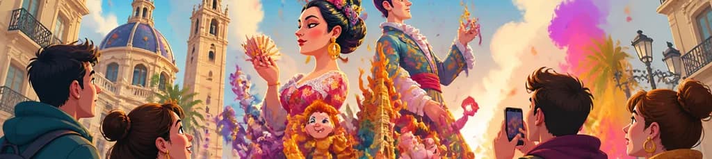Entrada a la Sección Especial de las Fallas de Valencia