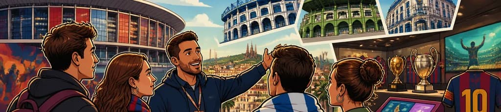 Tour guiado de fútbol en Barcelona: 4 clubes y 2 museos