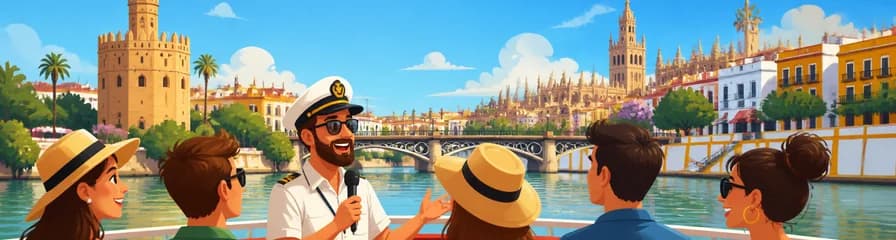 Crucero guiado por el río Guadalquivir en Sevilla