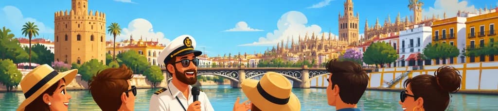 Crucero guiado por el río Guadalquivir en Sevilla
