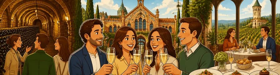 Visita Guiada a las Bodegas Codorníu con Almuerzo en el Restaurante La Torre y Degustación de Cava