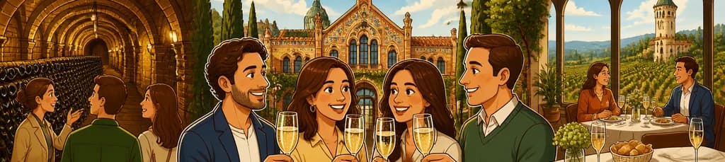 Visita Guiada a las Bodegas Codorníu con Almuerzo en el Restaurante La Torre y Degustación de Cava