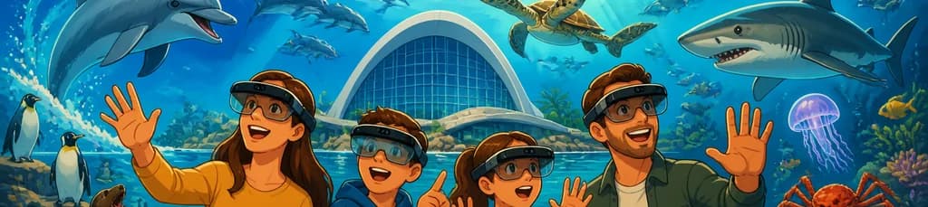 Entrada al Oceanogràfic de Valencia con experiencia de realidad mixta