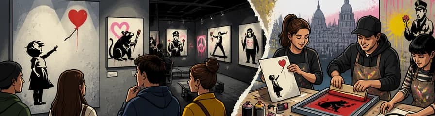Acceso al Museo Banksy de Madrid y taller de serigrafía con esténcil