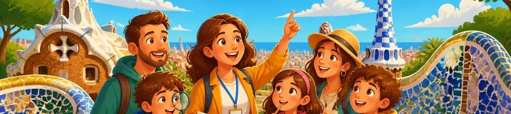Visita guiada en grupo reducido por el Park Güell, ideal para niños y familias