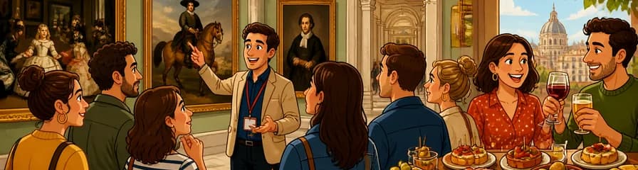 Recorrido guiado en grupo reducido por el Museo del Prado con degustación de tapas y bebida