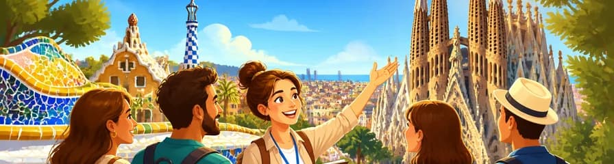 Barcelona: Visita guiada con entrada sin colas al Park Güell y la Sagrada Familia