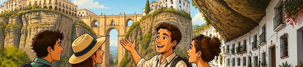 Excursión de un día desde Málaga a Ronda y Setenil de las Bodegas, con visita guiada opcional