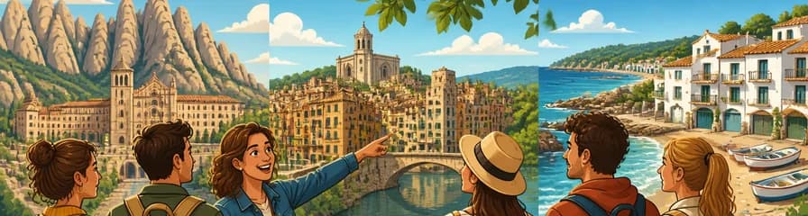 Recorrido guiado por Montserrat, Girona y la Costa Brava con salida desde Barcelona