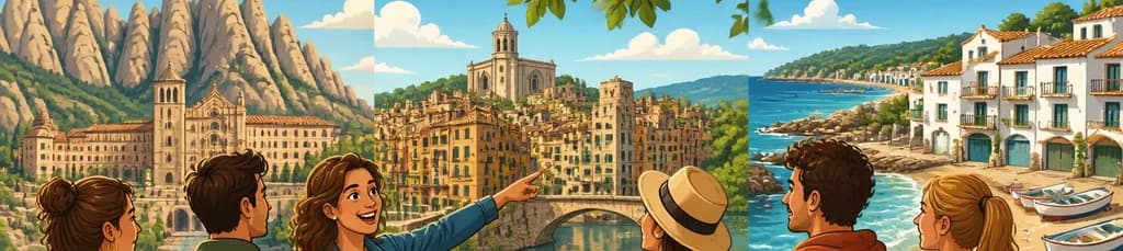 Recorrido guiado por Montserrat, Girona y la Costa Brava con salida desde Barcelona