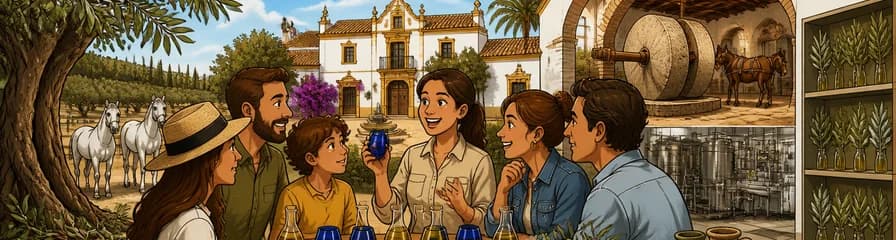 Tour privado de oleoturismo y degustación de aceite de oliva en Sevilla