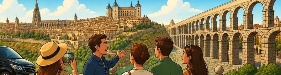 Excursión privada oficial de un día completo a Toledo y Segovia desde Madrid