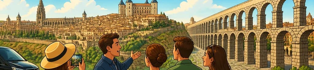 Excursión privada oficial de un día completo a Toledo y Segovia desde Madrid