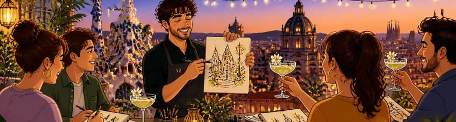 Taller de ilustración y cócteles "Art & Drinks" en el Hotel El Palace Barcelona