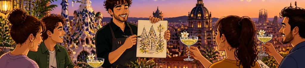 Taller de ilustración y cócteles "Art & Drinks" en el Hotel El Palace Barcelona