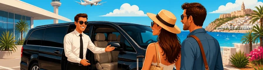 Servicio de traslado privado: del Aeropuerto de Ibiza (IBZ) a su hotel en la isla