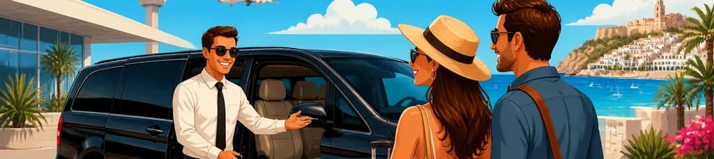 Servicio de traslado privado: del Aeropuerto de Ibiza (IBZ) a su hotel en la isla