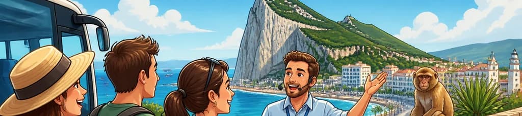 Aventura de un día completo en Gibraltar con tiempo libre, partiendo desde Málaga y la Costa del Sol