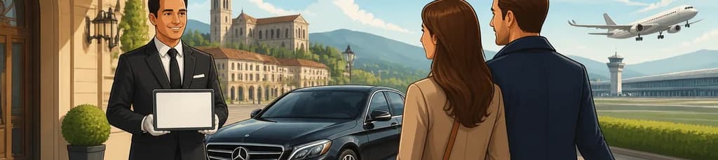 Servicio de traslado privado de lujo: de Vitoria al aeropuerto de Pamplona