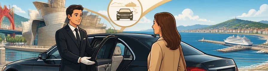Servicio de traslado privado de lujo: de Bilbao al puerto de Santander