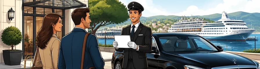 Servicio de traslado privado en coche de lujo desde Vitoria hasta el puerto de Santander