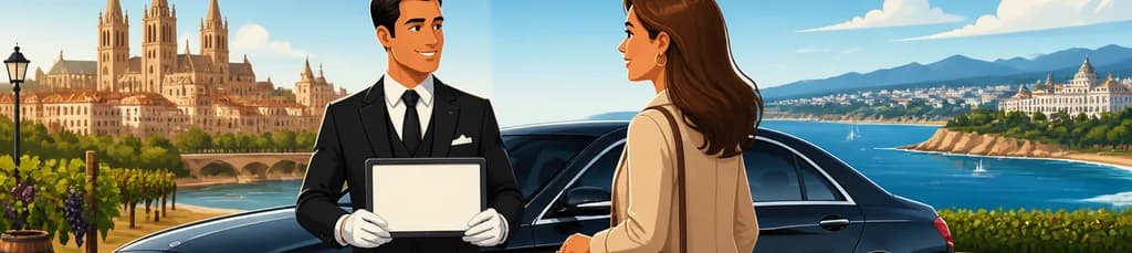 Servicio de traslado privado en coche de lujo desde Elciego a Santander