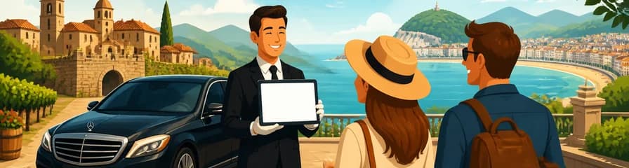 Servicio de traslado privado de lujo: de Laguardia a San Sebastián