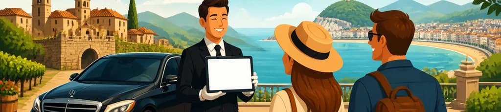 Servicio de traslado privado de lujo: de Laguardia a San Sebastián