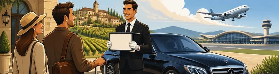 Servicio de traslado privado de lujo desde Elciego al aeropuerto de Bilbao