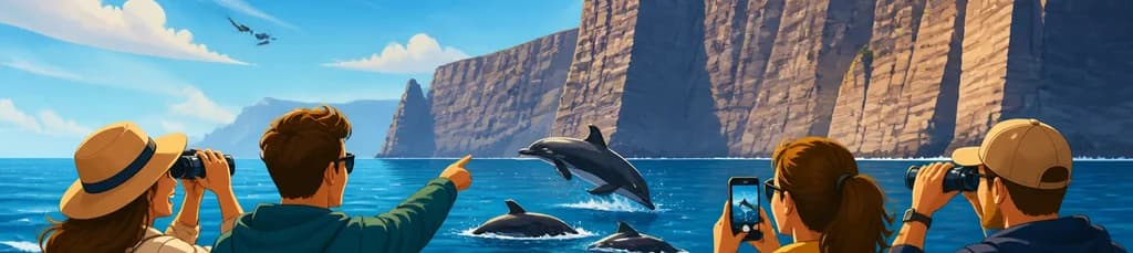 Aventura exclusiva: avistamiento de cetáceos en Los Acantilados de los Gigantes
