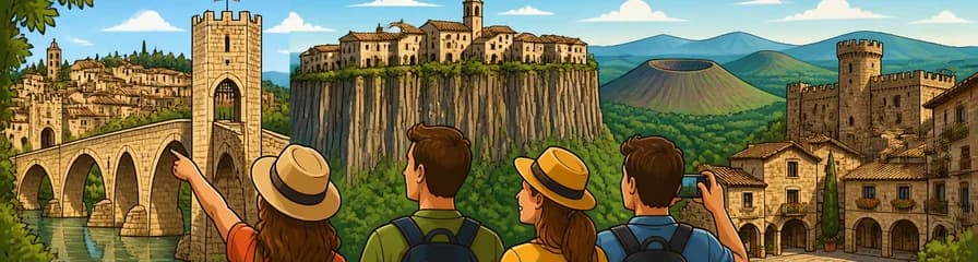 Recorrido privado medieval: Descubre Besalú, Castellfollit de la Roca, Santa Pau y el Parque Natural de la Zona Volcánica