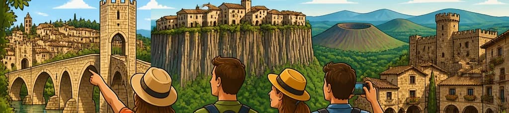 Recorrido privado medieval: Descubre Besalú, Castellfollit de la Roca, Santa Pau y el Parque Natural de la Zona Volcánica