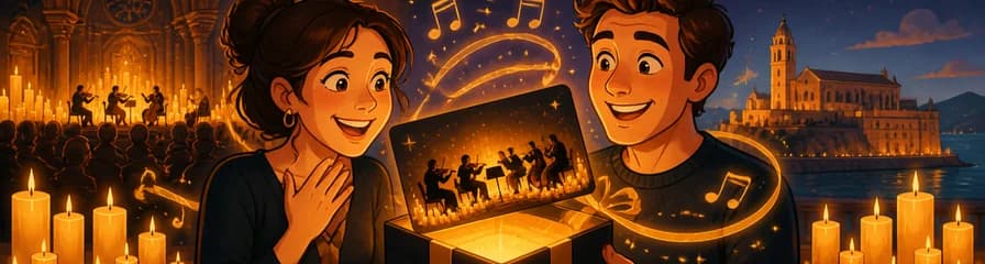 Tarjeta regalo para conciertos Candlelight en Santander