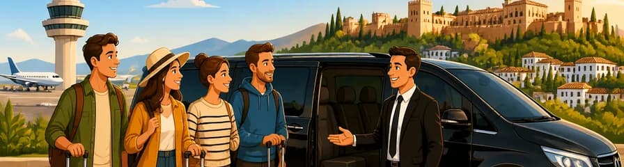 Servicio de traslado privado desde el Aeropuerto de Granada (GRX) hasta el centro de la ciudad