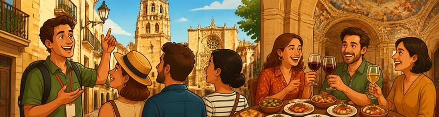 Exploración del casco antiguo de Valencia: recorrido, vino y tapas en un histórico monumento del siglo XI