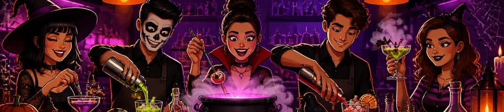 Taller para elaborar cócteles temáticos de Halloween